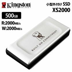 （在庫限り）キングストン ポータブルSSD 500GB XS2000シリーズ USB 3.2 Gen 2x2 最大読取2000MB/秒 SXS2000/500GA ［プリンストン直営］