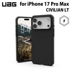 UAG iPhone 17 Pro Max用 MagSafe対応ケース CIVILIAN LT ブラック 耐衝撃 ソリッドデザイン UAG-IPH25LA-CLM-BK ［プリンストン直営］
