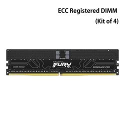 キングストン FURY Renegade Pro ECC Registered DIMM メモリ 128GB（32GB×4枚組） DDR5 PC5-4800 CL36 4800MT/秒 288pin RDIMM KF548R36RBK4-128 ［プリンストン直営］