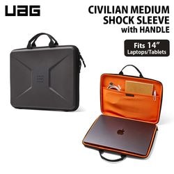 UAG 14インチ ラップトップ/タブレット用スリーブ ケース (ハンドル付き) CIVIAILN 耐衝撃 UAG-SLVWHM-C-BK ［プリンストン直営］