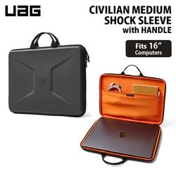 UAG 16インチ ラップトップ用スリーブ ケース (ハンドル付き) CIVIAILN 耐衝撃 UAG-SLVWHL-C-BK ［プリンストン直営］