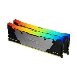 キングストン FURY Renegade DDR4 RGBシリーズ ブラック 16GB (8GB×2枚組） DDR4-3200 CL16 DIMM (Kit of 2)  288pin ゲーミングメモリ KF432C16RB2AK2/16 ［プリンストン直営］