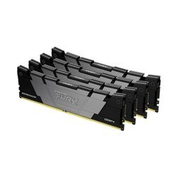 キングストン FURY Renegade DDR4シリーズ ブラック 32GB (8GB×4枚組） DDR4-3600 CL16 DIMM (Kit of 4)  288pin ゲーミングメモリ KF436C16RB2K4/32 ［プリンストン直営］
