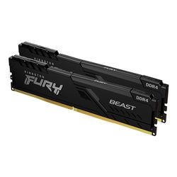 キングストン FURY Beast DDR4シリーズ ブラック 64GB (32GB×2枚組） DDR4-3600 CL18 DIMM (Kit of 2)  288pin ゲーミングメモリ KF436C18BBK2/64 ［プリンストン直営］