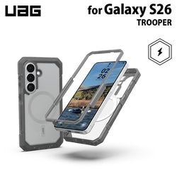 （在庫限り）UAG Galaxy S26用 マグネット対応ケース TROOPER クリア/アッシュ 耐衝撃 UAG-GLXS26-TM-C/A ［プリンストン直営］