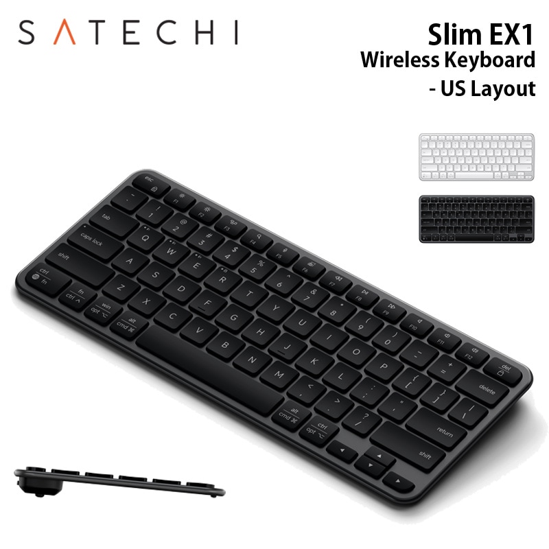 予約(10/2発売)】Satechi Slim EX1 Wireless Keyboard - US Layout