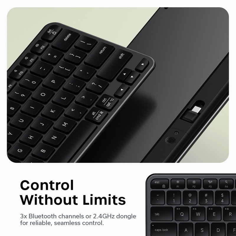 予約(10/2発売)】Satechi Slim EX1 Wireless Keyboard - US Layout
