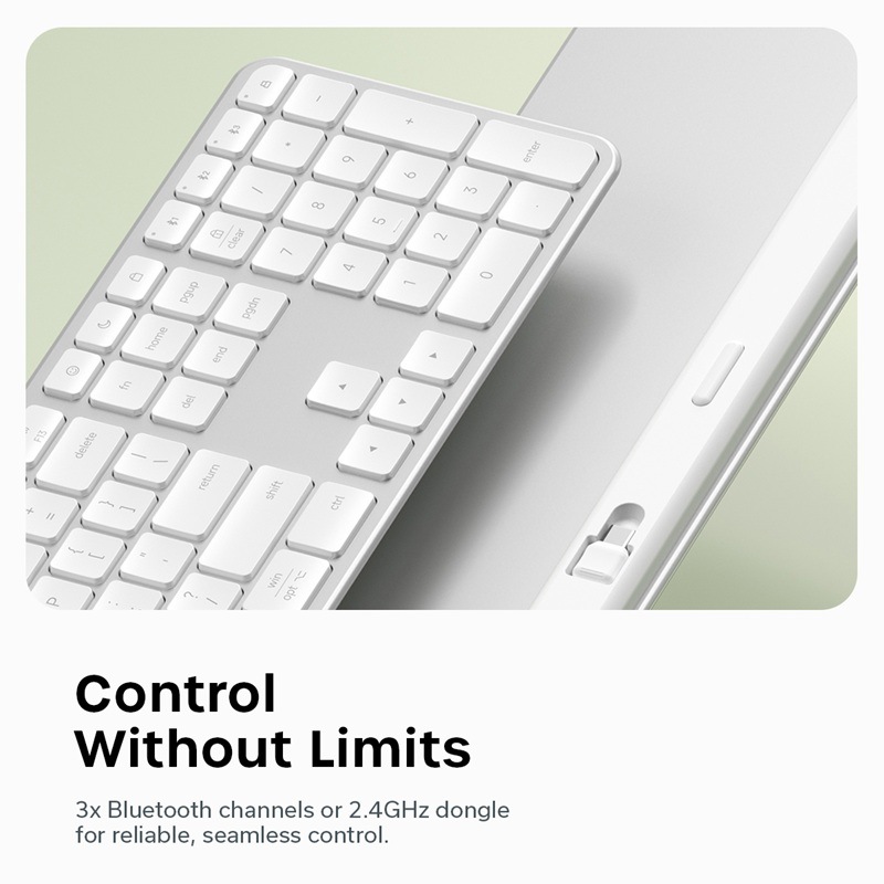 予約(10/2発売)】Satechi Slim EX3 Wireless Keyboard - US Layout