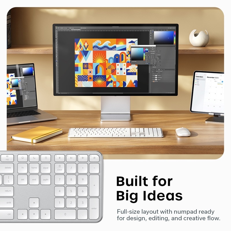 予約(10/2発売)】Satechi Slim EX3 Wireless Keyboard - US Layout