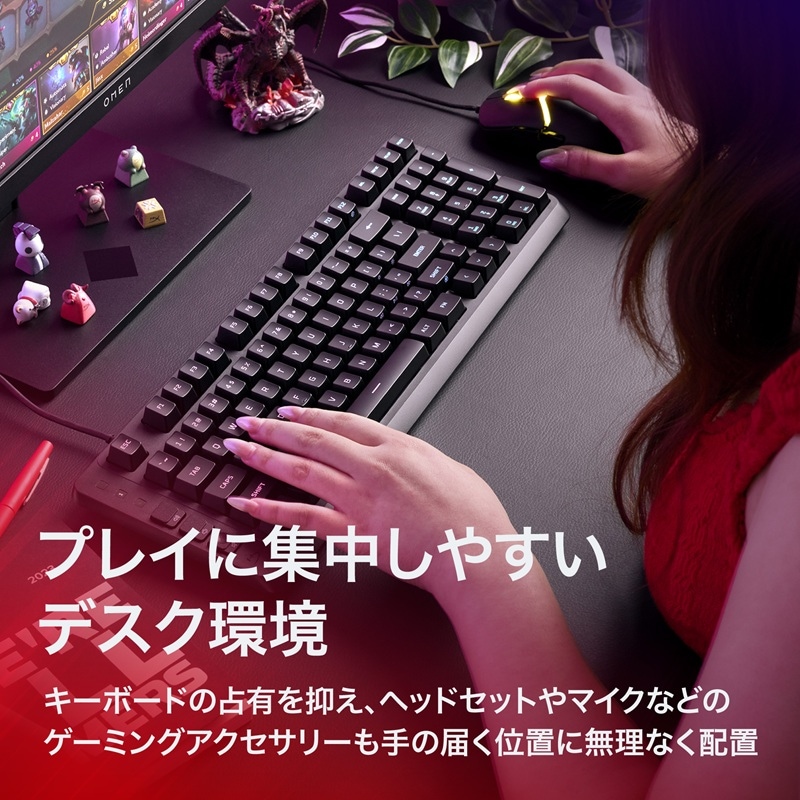 HyperX Eve 1800 有線 メンブレン ゲーミングキーボード 1800