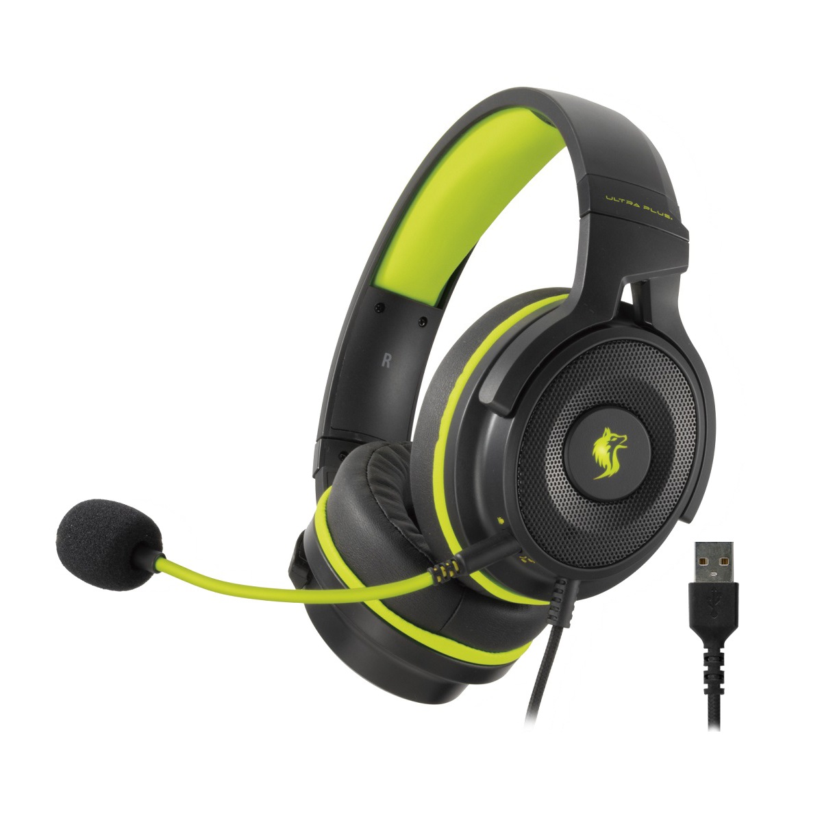 ゲーミング 猫耳ヘッドセット 7.1 サラウンド ゲーミング グリーン