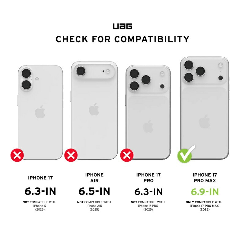 iPhone 分割分 UAG iPhone 17 Pro Max用 MagSafe対応ケース PATHFINDER 全8色