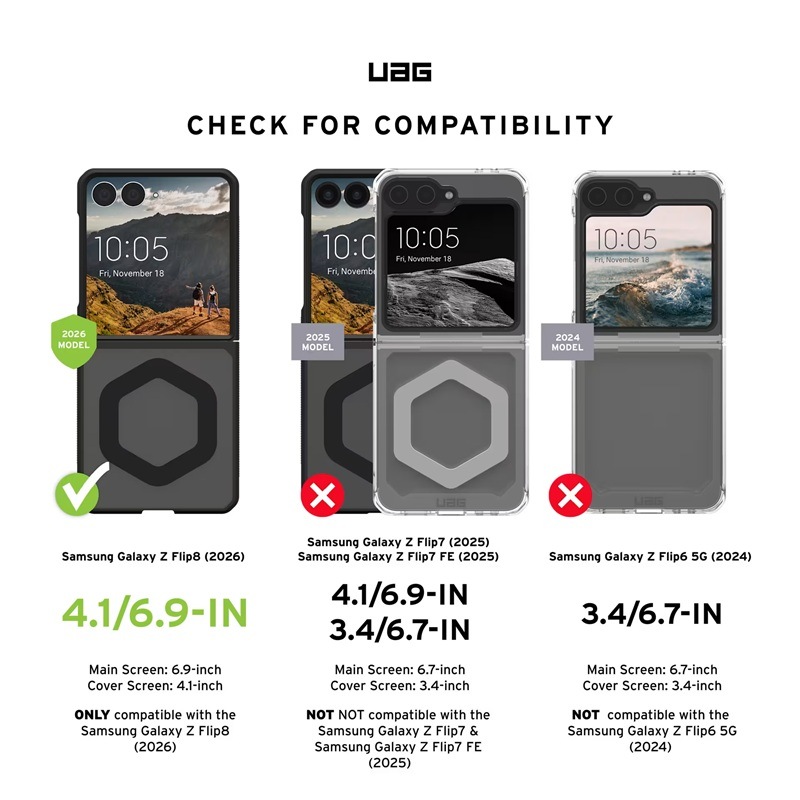 UAG Galaxy Z Flip 8 用ケース MOUVE 全2色 耐衝撃 UAG-GLXZFL8-M