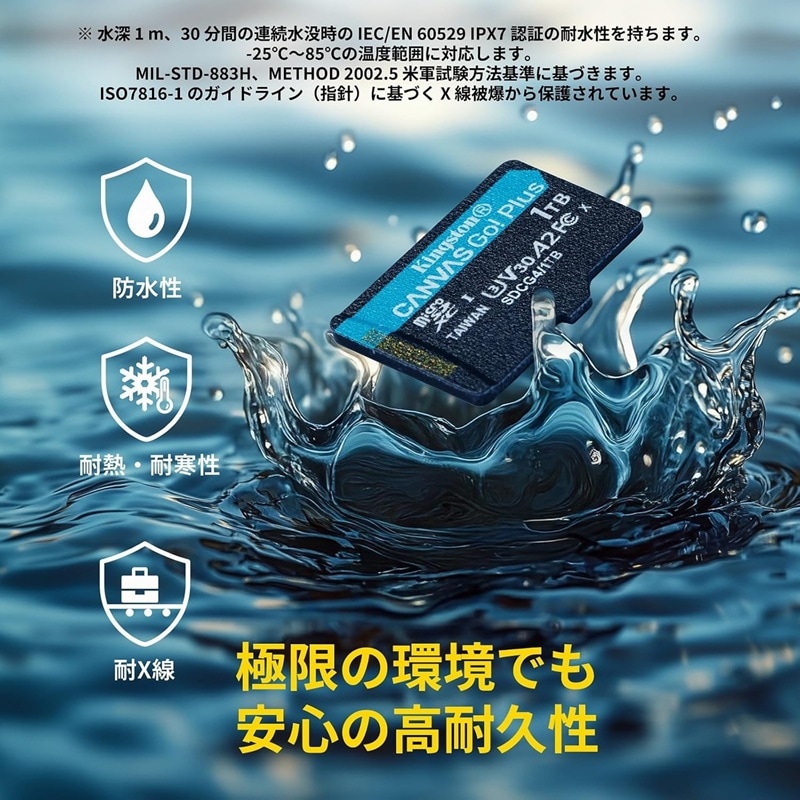 キングストン Canvas Go! Plus 128GB microSDカード UHS-I U3 V30 A2