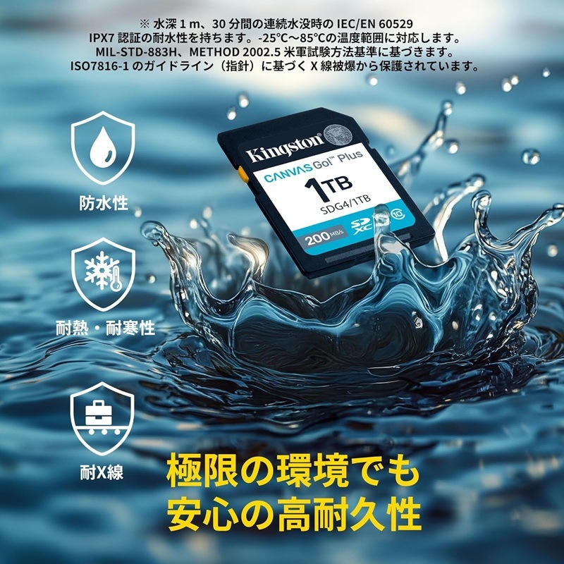 キングストン Canvas Go! Plus 64GB SD メモリカード UHS-I U3 V30
