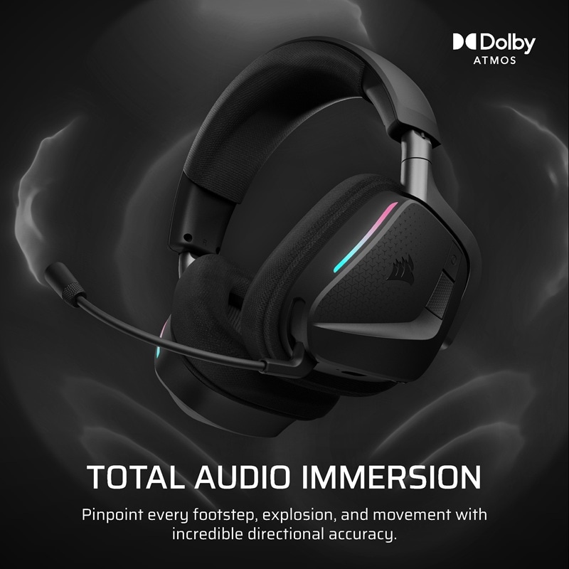 CORSAIR VOID v2 MAX ワイヤレス ゲーミング ヘッドセット カーボン