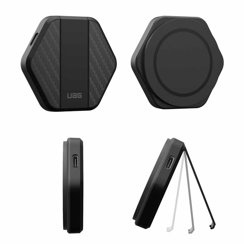 UAG ޥͥåȼ 磻쥹Ŵ WIRELESS CHARGING PAD WITH STAND ɵǽ UAG-WCPS-BK Υץ󥹥ȥľġ