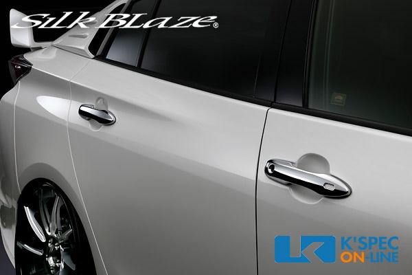 □即決●送料無料■最安■プリウス 50系 メッキ ドアハンドル カバー ドアノブ プロテクター 4ピースセット カスタム パーツ プリウス50 純正 ドアノブ メッキの通販