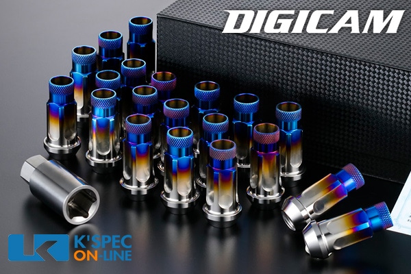 DIGICAM チタンレーシングナット 貫通タイプ M12 P1.25 6角 17HEX 48.5 