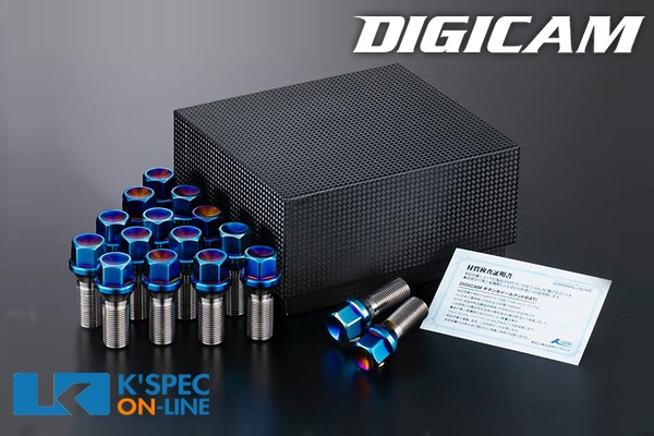 DIGICAM 6角チタンレーシングボルト (P1.25) 28mm/ 16本セット