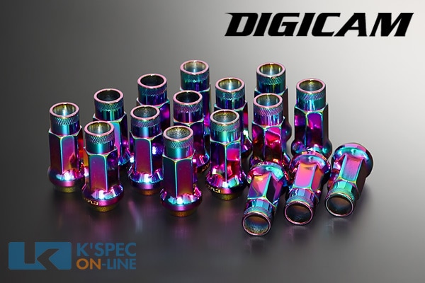 DIGICAM クロモリレーシングナット 本セット HEX 貫通タイプ mm