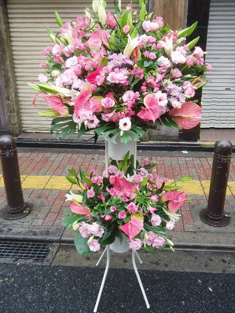 pon2pan2☆ 花さま専用 ピンク系 スタンド花 2段