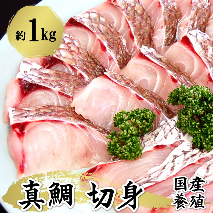 【便利な切身！】真鯛の切身（冷凍）約1ｋｇ　【愛媛県産・養殖】　（たい・タイ）