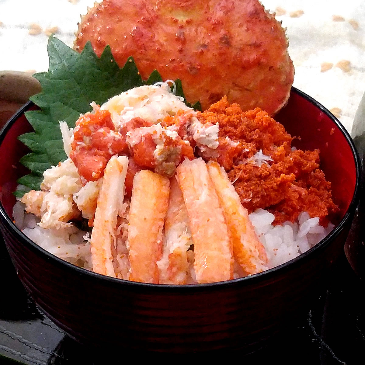 新物 子持ちがに甲羅盛（ボイル・冷凍）選りすぐり 特大サイズ 1個