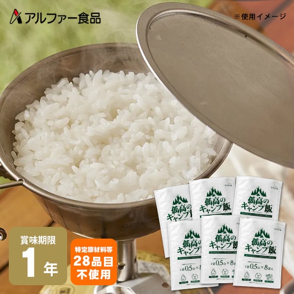 山ごはん 孤高のキャンプ飯 70g ×48袋分(8袋入り×6セット) 米 山ごはん ご飯 メスティン 炊飯 ソロキャンプ 1人用 1人分