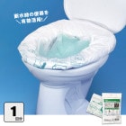 サニタクリーン 簡単トイレ1枚入 トイレセット 便袋 スペア袋 簡易トイレ キャンプ 介護 災害 [M便 1/2]|トイレ用品|衛生・トイレ