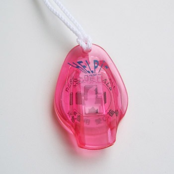 緊急用愛の笛 ヘルピ～（ヘルピー) 1個 イエロー オレンジ ブルー ピンク 防災 防犯[M便 1/25]