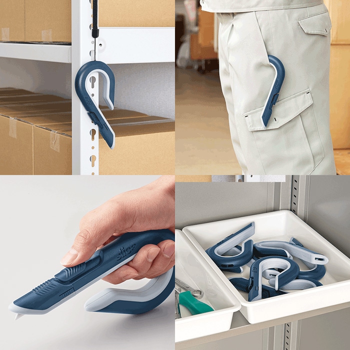 安心セラミックカッター PRO No.7750 両利き 左利き 安全 カッター 錆びない 現場作業 オフィス 段ボール[M便 1/2]