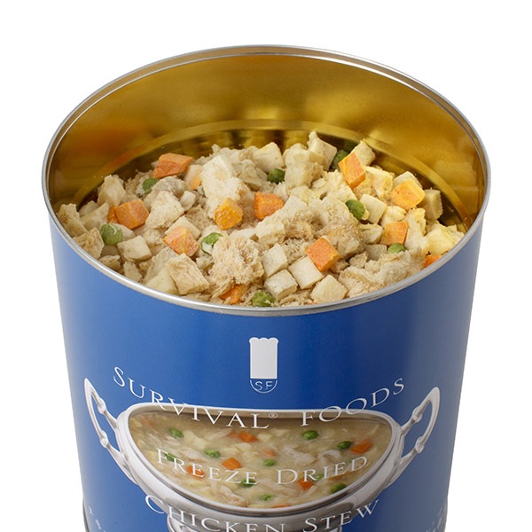 非常食 サバイバルフーズ チキンシチュー（小缶２号缶＝約104g) 約2.5食相当 クリームシチュー 25年保存 セイエンタプライズ