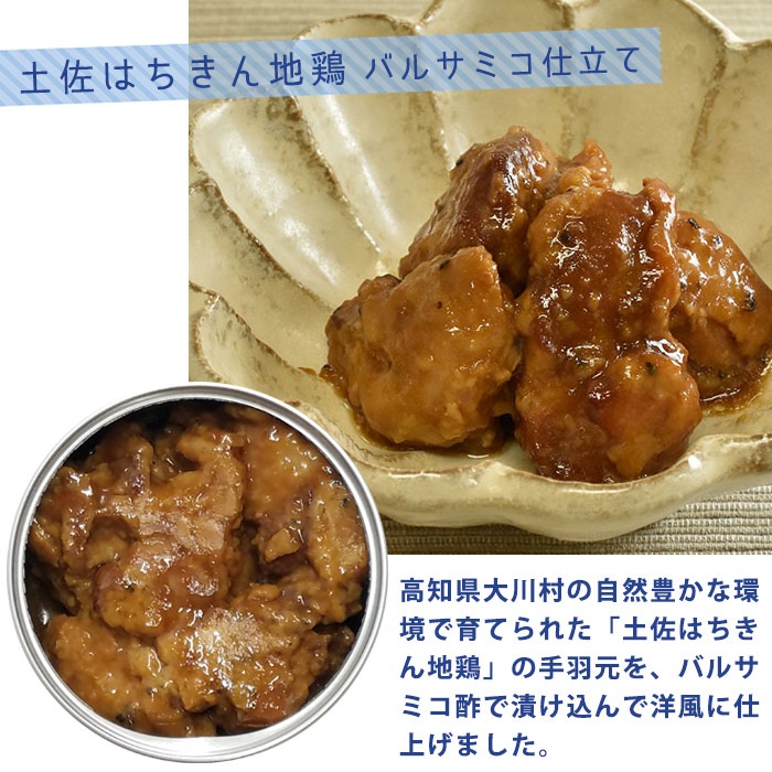 黒潮町缶詰 グルメ缶 土佐はちきん地鶏 バルサミコ仕立て 90g×48缶