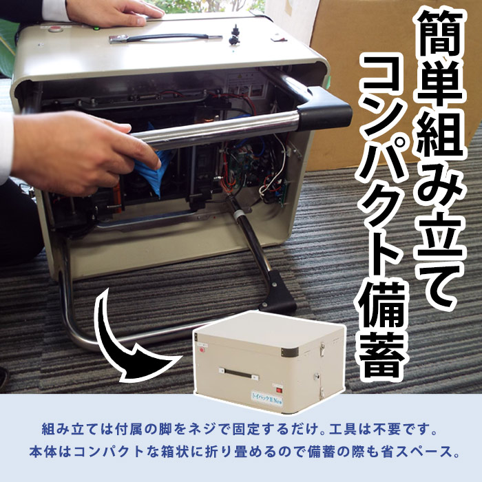 備蓄型 自動 簡易トイレ トイパックIINeo サポ音付き 防災用 省スペース 簡単 組み立て