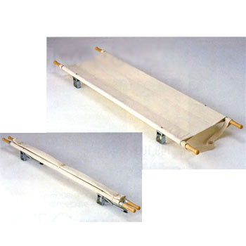 マツナガ担架 ２ツ折足付 アルミ製 松永製作所 Matsunaga 二つ折り