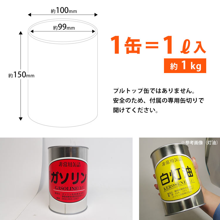 ガソリンの缶詰 レギュラー 1リットル×10缶 長期保存 密閉 燃料 お取り寄せ商品 必要なもの 防災グッズ