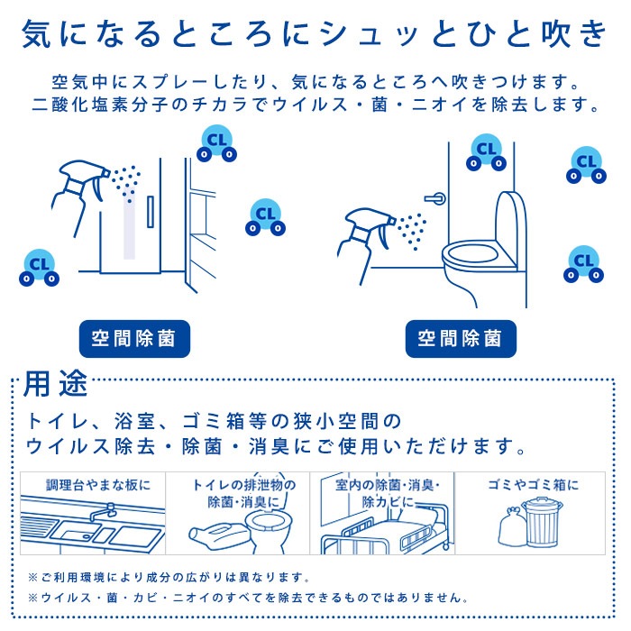 大幸薬品 クレベリンpro スプレー 300ml 空間除菌 二酸化塩素 除菌 消臭 ウイルス 菌 臭い におい 業務用 部屋 対策
