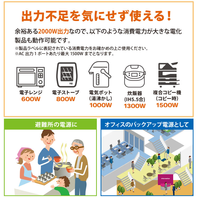 非常用電源 大容量 ポータブル蓄電池 エナジー プロ Neo LB-2400 蓄電容量2400Wh 自動切替 ライノプロダクツ