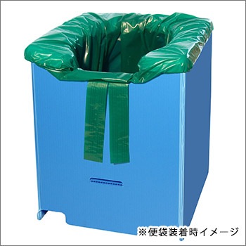 ベンリー・プラトイレPT-6B[和式兼用タイプ](プラダン/非常用/災害備蓄/組立式トイレ/簡易トイレ/折畳み/折りたたみ)