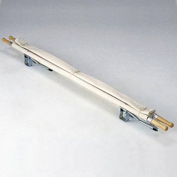 マツナガ担架 ２ツ折足付 スチール製 松永製作所 Matsunaga 二つ折り 災害救助 防災用品