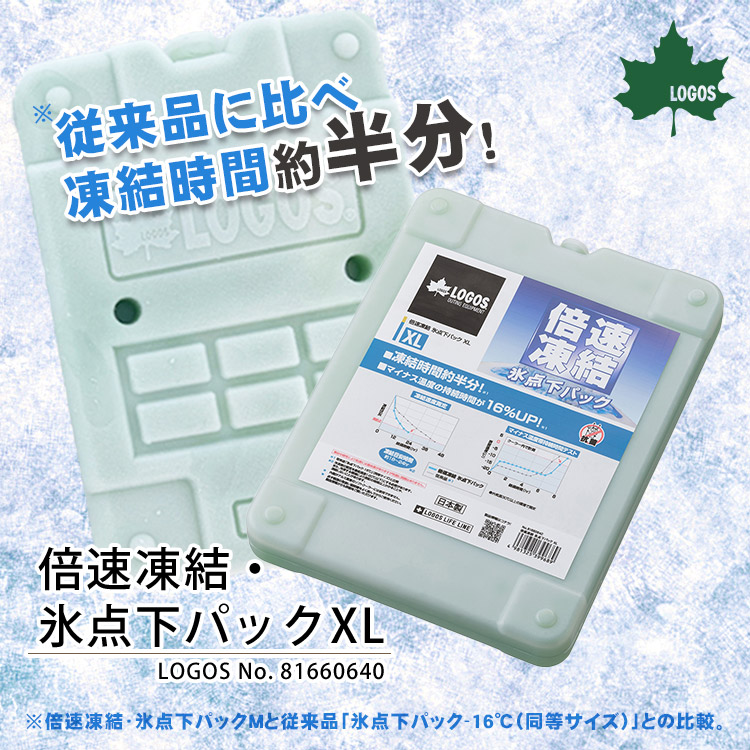 LOGOS - LOGOS 保冷剤 倍速凍結 氷点下パック XL ４個セットおまけ付き LOGOS 【4個セット】ロゴス 保冷剤 倍速凍結・氷点下パックXL No
