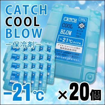 保冷剤 キャッチクール・ブロー（-21℃)極低温品保冷用×20個（ケース販売)（保冷材/熱中症対策/停電対策/ひんやり/冷却効果)