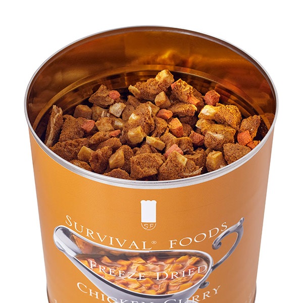 非常食 サバイバルフーズ チキンカレー(大缶1号缶=約334g)×6缶セット 約60食相当 25年保存 セイエンタプライズ