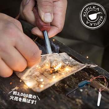 モンベル ファイアスチール8 火打石 ファイアスターター #3728018 コンパクト火起こし器 キャンプ・登山・アウトドア用 在庫限り特価 [M便 1/5]