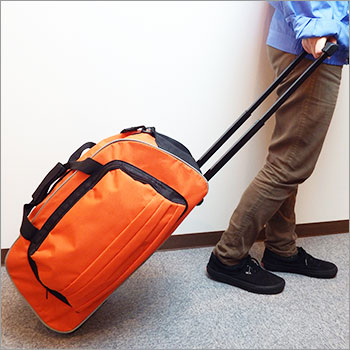 【訳あり!!】汚れありアウトレット品 オレンジキャリーバッグ（レスキューオレンジキャリーカート/避難バッグ/持出袋)