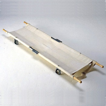 マツナガ担架 ４ツ折足付 アルミ製 松永製作所 Matsunaga 四つ折り