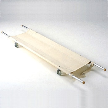 マツナガ担架 2ツ折足付 把手伸縮式アルミ製 松永製作所 Matsunaga 二つ折り