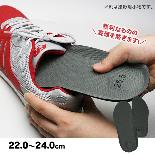 is-fit 安全靴 セーフティインソール 踏抜防止板 女性向け小さめサイズ 22.0 ～24.0 cm 踏抜防止 踏み抜き防止 [M便 1/2]