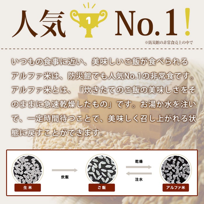5年保存 尾西の白飯 アルファ米スタンドパック 100g 非常食 保存食 スプーン付き [M便 1/4]
